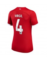 Liverpool Virgil van Dijk #4 Kotipaita Naisten 2023-24 Lyhythihainen